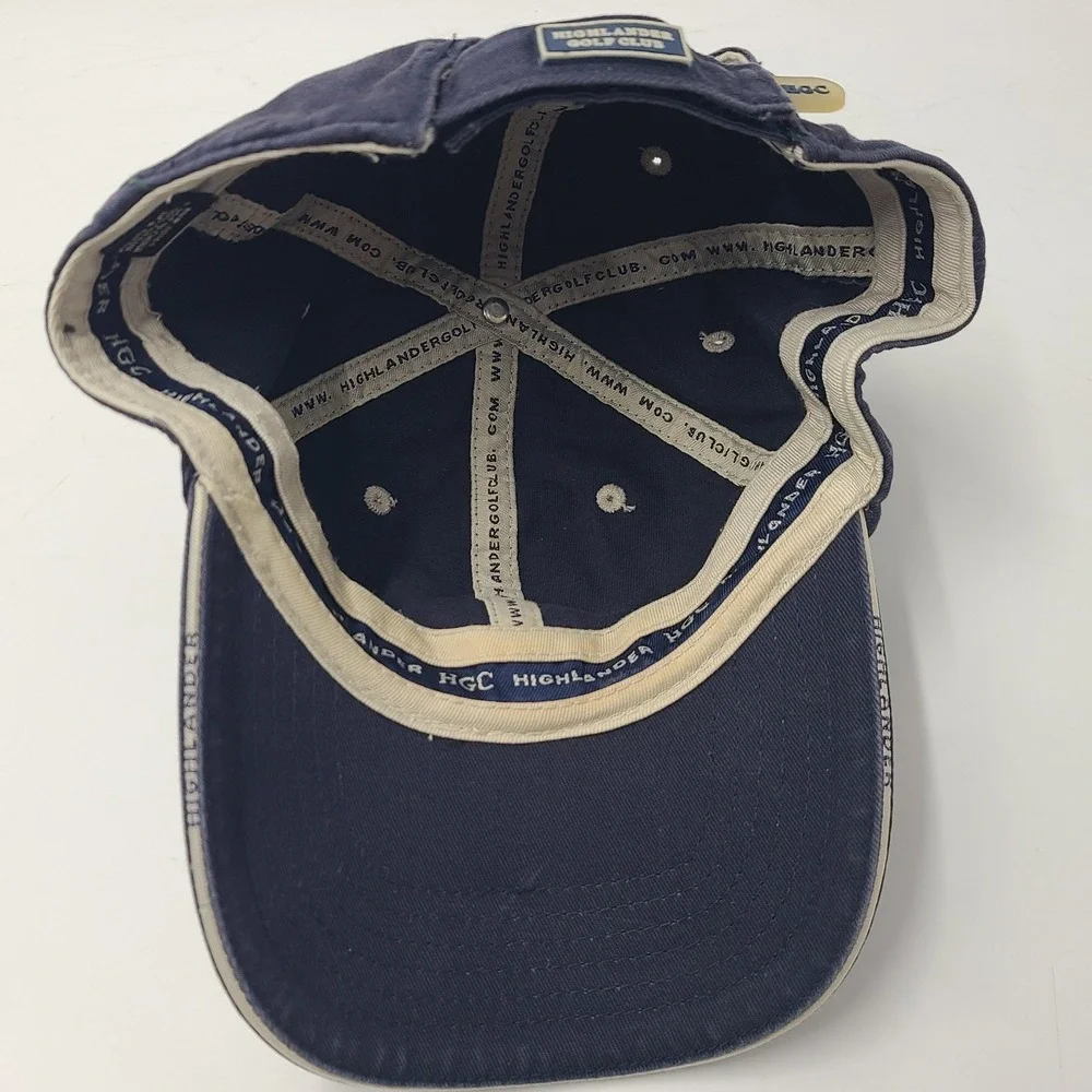 Highlander‎ Golf Club Hat Adjustable Blue Page & Tuttle Course Wenatchee WA Men